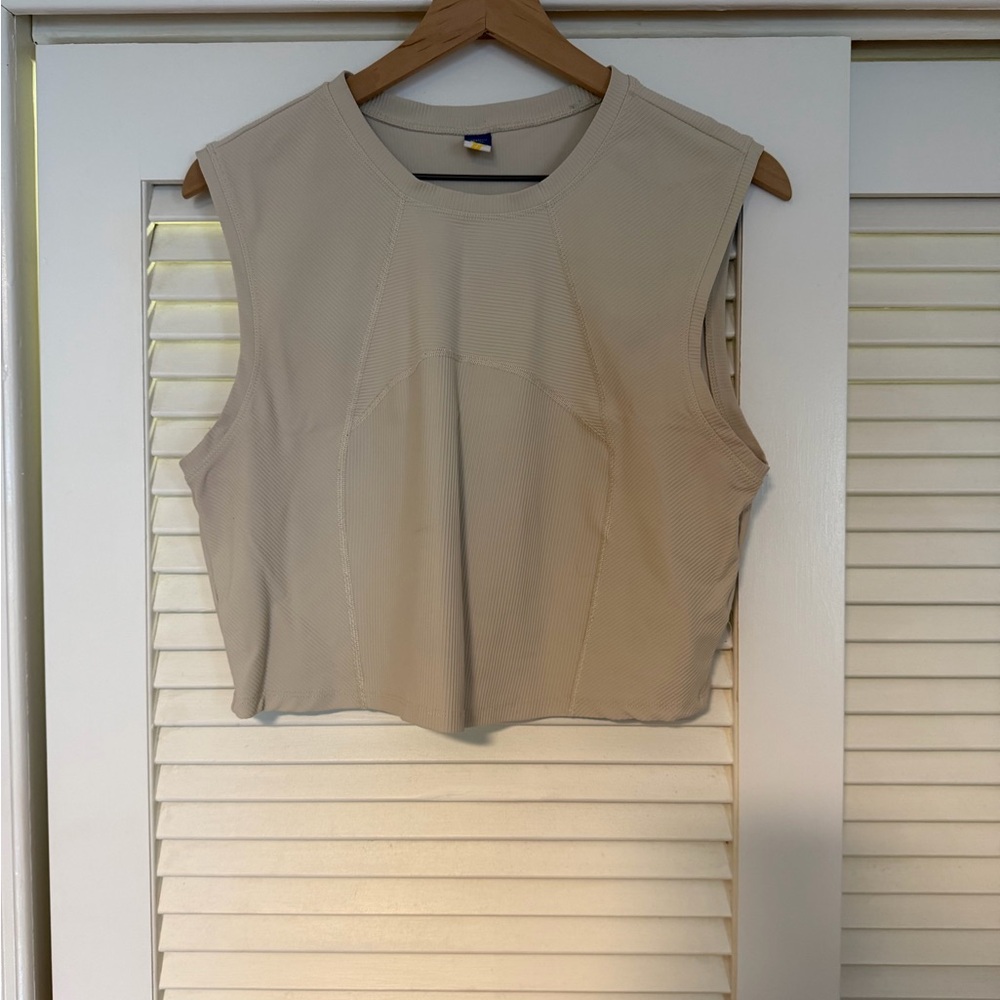 Old Navy Beige Muscle Tee